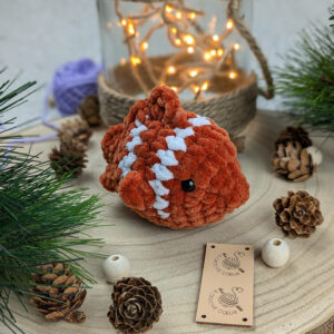 peluche poisson fait à la main au crochet