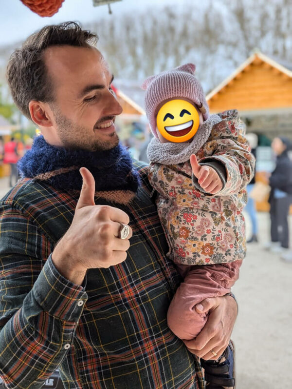 Bonnet réversible enfant
