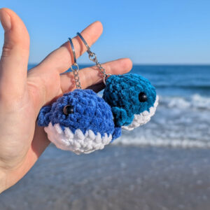 peluches baleines fait à la main au crochet