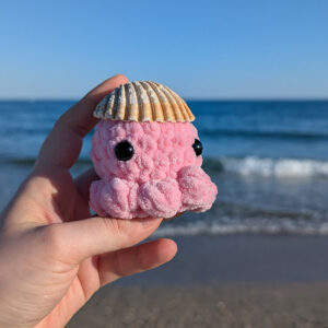 peluche poulpe fait à la main au crochet