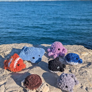 Peluches marines faites main - crochet