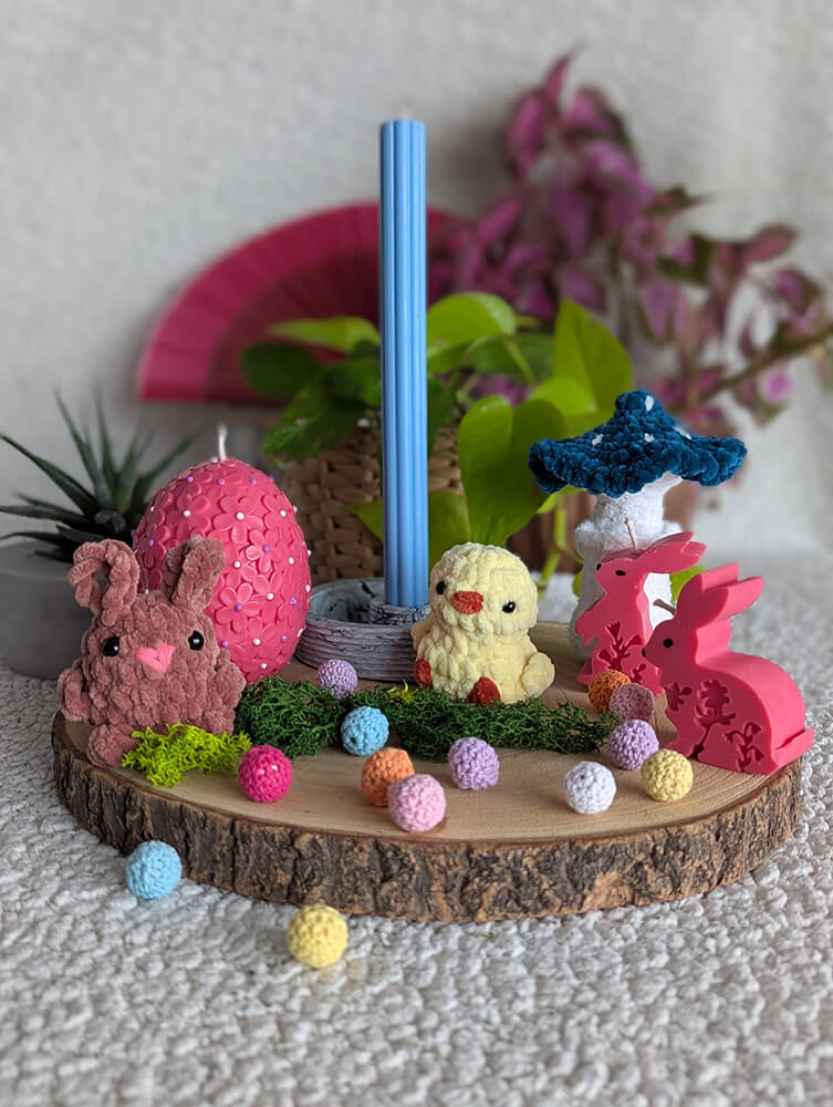 Coffret bougie et peluche fait main – Image 5