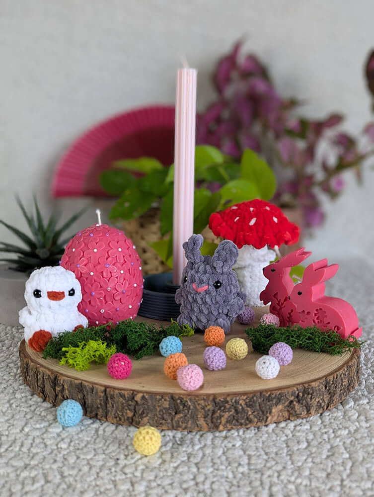 Coffret bougie et peluche fait main – Image 6